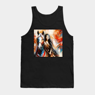 Queen and her horse by Charlotte VanRoss( cvanross ) Tank Top